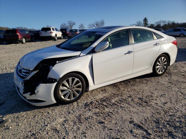 5NPEC4AC4EH911133 - 2014 HYUNDAI SONATA SE WHITE photo 1