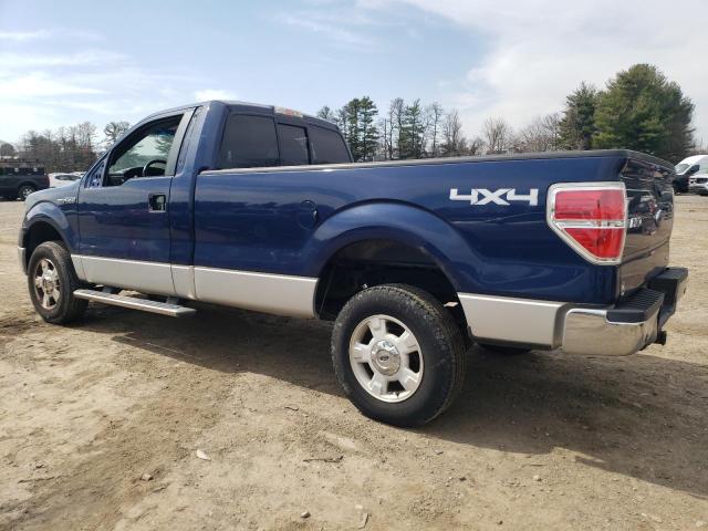 1FTNF1EF4CKE29996 - 2012 FORD F150 BLUE photo 2