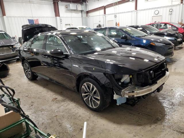 1HGCV3F18MA002161 - 2021 HONDA ACCORD HYBRID BLACK photo 4