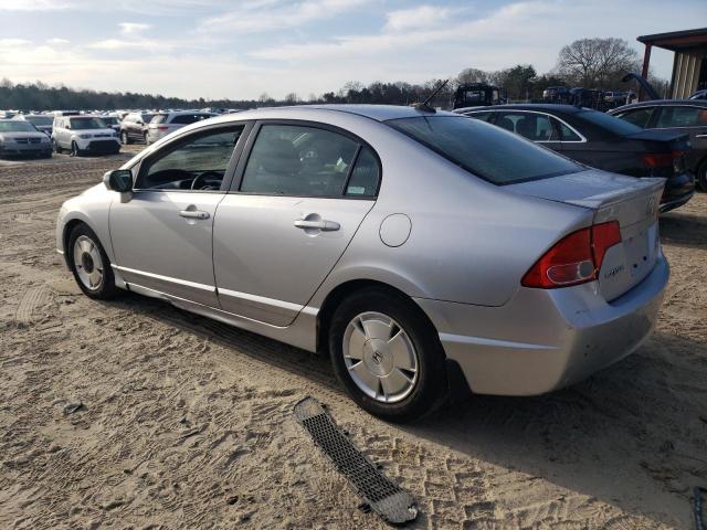 JHMFA36257S010523 - 2007 HONDA CIVIC HYBRID SILVER photo 2