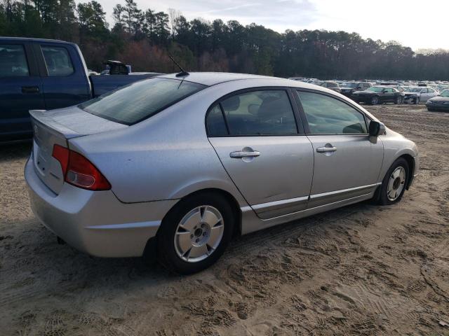 JHMFA36257S010523 - 2007 HONDA CIVIC HYBRID SILVER photo 3