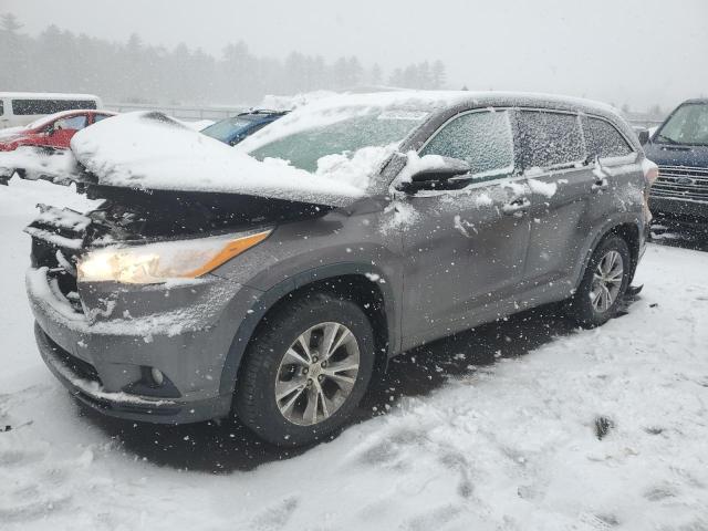 5TDJKRFH2ES030900 - 2014 TOYOTA HIGHLANDER XLE 灰色 照片 1