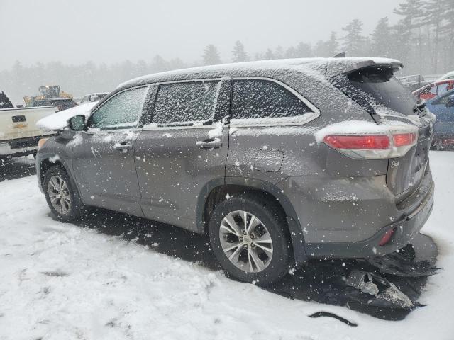 5TDJKRFH2ES030900 - 2014 TOYOTA HIGHLANDER XLE 灰色 照片 2