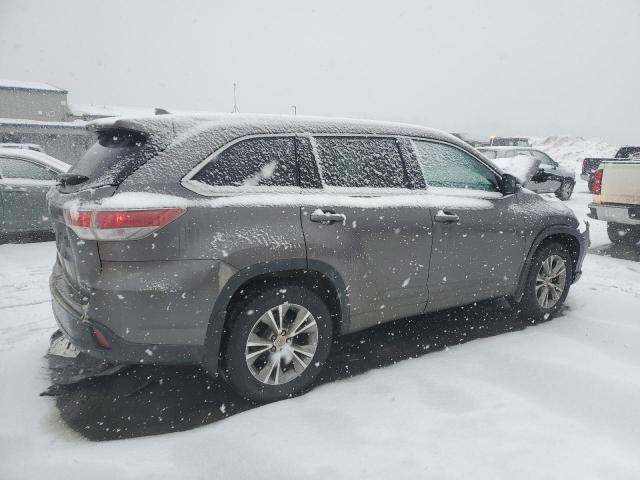 5TDJKRFH2ES030900 - 2014 TOYOTA HIGHLANDER XLE 灰色 照片 3