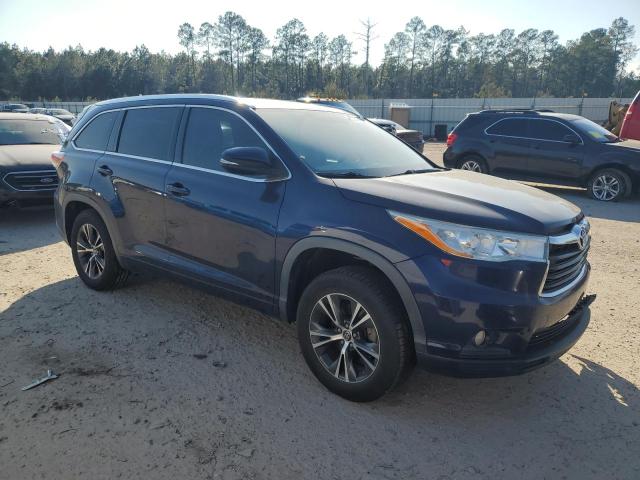 5TDKKRFH0GS159001 - 2016 TOYOTA HIGHLANDER XLE 蓝色 照片 4