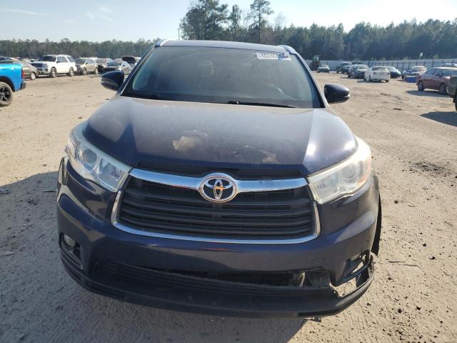 5TDKKRFH0GS159001 - 2016 TOYOTA HIGHLANDER XLE 蓝色 照片 5