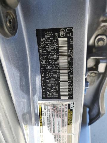 2T1KR32E05C386621 - 2005 TOYOTA COROLLA MA XR SILVER photo 12