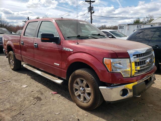 1FTFW1ETXDKG15764 - 2013 FORD F150 SUPERCREW RED photo 4