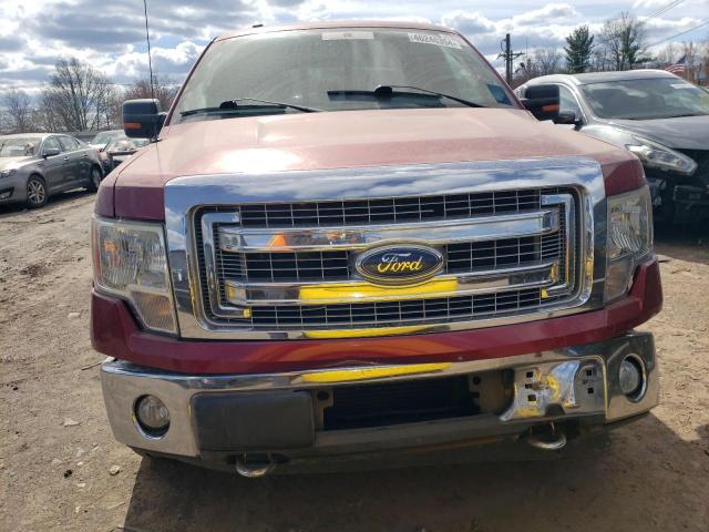 1FTFW1ETXDKG15764 - 2013 FORD F150 SUPERCREW RED photo 5