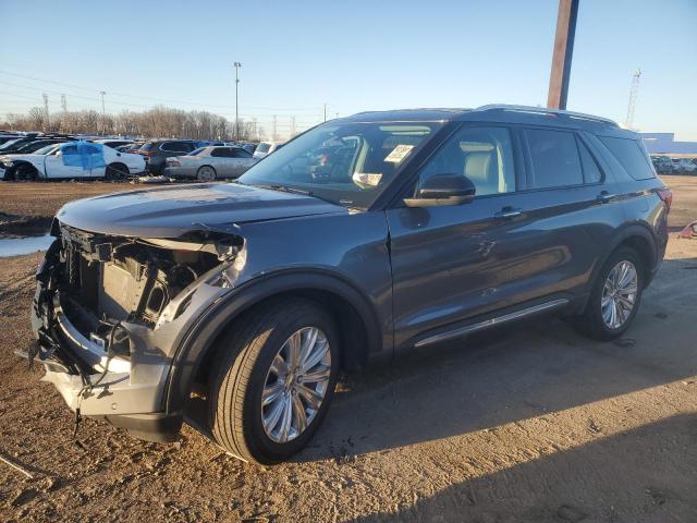 1FM5K7FW7MNA02112 - 2021 FORD EXPLORER LIMITED GRAY photo 1