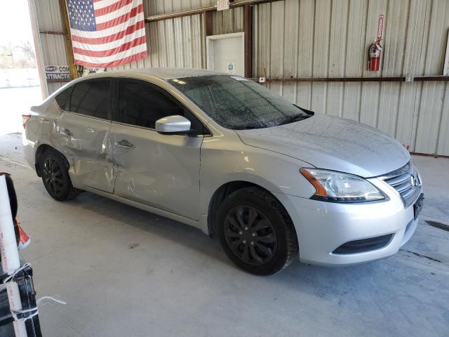 3N1AB7AP9FY365135 - 2015 NISSAN SENTRA S SILVER photo 4