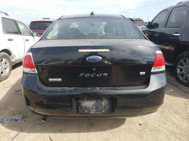 1FAHP35N18W144563 - 2008 FORD FOCUS SE BLACK photo 6