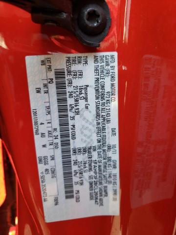 1FAHP3F28CL260647 - 2012 FORD FOCUS SE RED photo 13