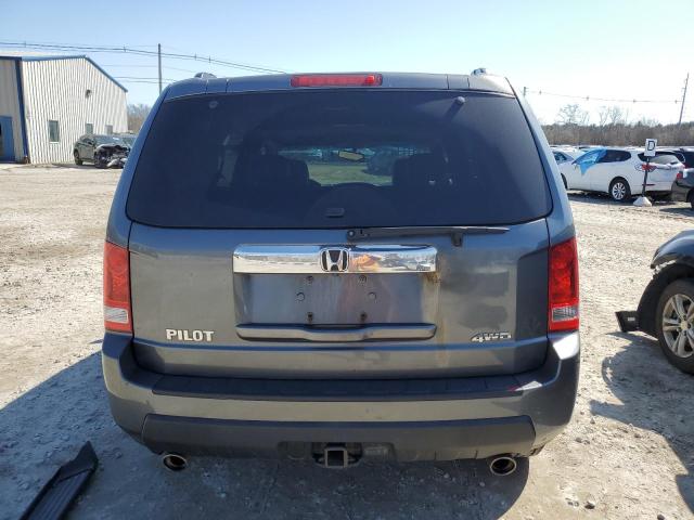 5FNYF4H5XAB013401 - 2010 HONDA PILOT EXL GRAY photo 6