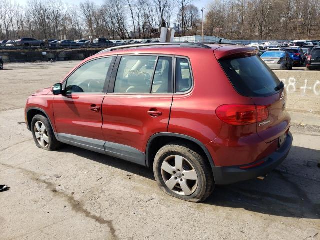 WVGBV7AX0GW043979 - 2016 VOLKSWAGEN TIGUAN S RED photo 2