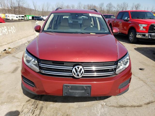 WVGBV7AX0GW043979 - 2016 VOLKSWAGEN TIGUAN S RED photo 5