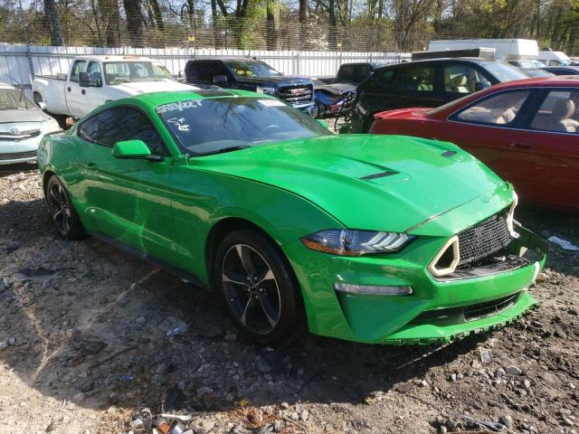 1FA6P8TH1K5135845 - 2019 FORD MUSTANG GREEN photo 4