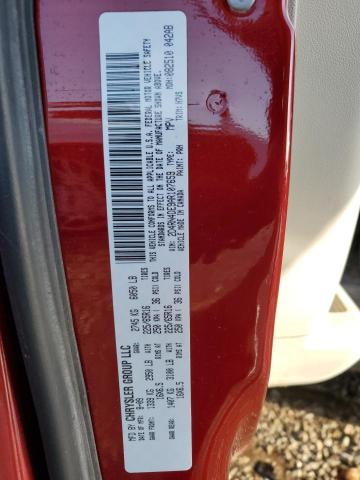 2D4RN4DE9AR107659 - 2010 DODGE GRAND CARA SE RED photo 13