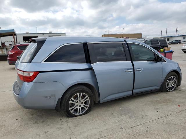 5FNRL5H61BB005345 - 2011 HONDA ODYSSEY EXL BLUE photo 3