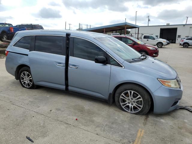 5FNRL5H61BB005345 - 2011 HONDA ODYSSEY EXL BLUE photo 4