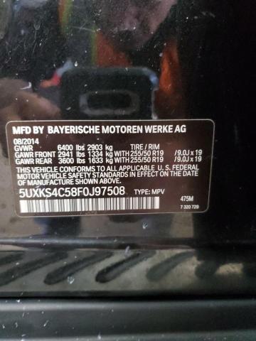 5UXKS4C58F0J97508 - 2015 BMW X5 XDRIVE35D Qara foto 12