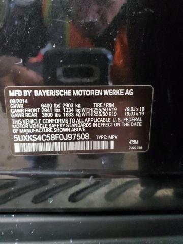 5UXKS4C58F0J97508 - 2015 BMW X5 XDRIVE35D BLACK photo 12