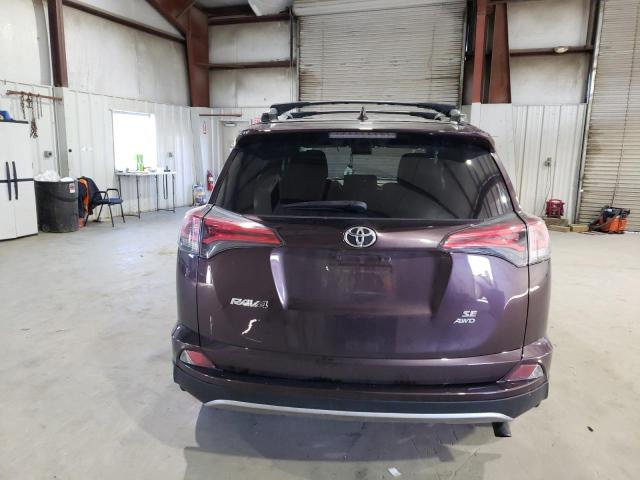 2T3JFREV5JW833222 - 2018 TOYOTA RAV4 SE PURPLE photo 6