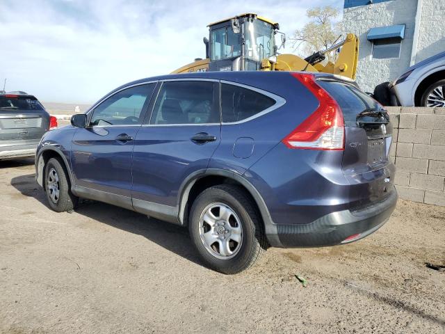 2HKRM3H38EH518489 - 2014 HONDA CR-V LX BLUE photo 2