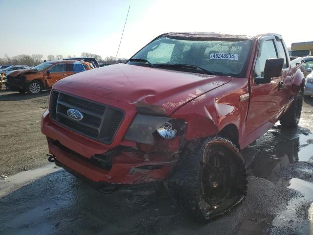 1FTRX04W35KD70887 - 2005 FORD F150 RED photo 1