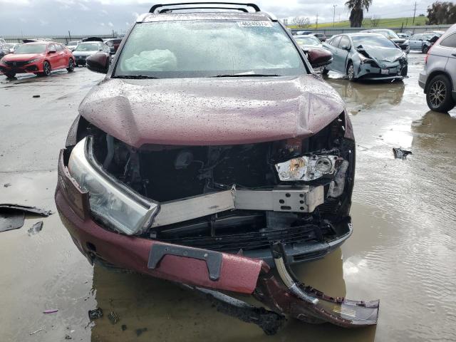 5TDJKRFH5GS246954 - 2016 TOYOTA HIGHLANDER XLE Tünd qırmızı foto 5