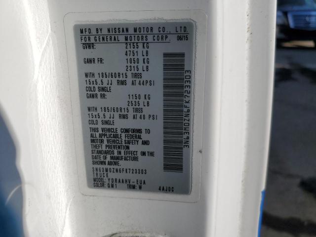 3N63M0ZN6FK723303 - 2015 CHEVROLET CITY EXPRE LT 白色 照片 14