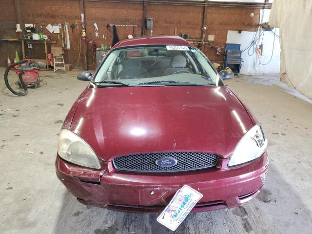 1FAFP53U77A187829 - 2007 FORD TAURUS SE BURGUNDY photo 5