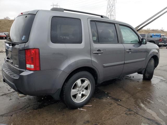 5FNYF4H57BB045420 - 2011 HONDA PILOT EXL GRAY photo 3