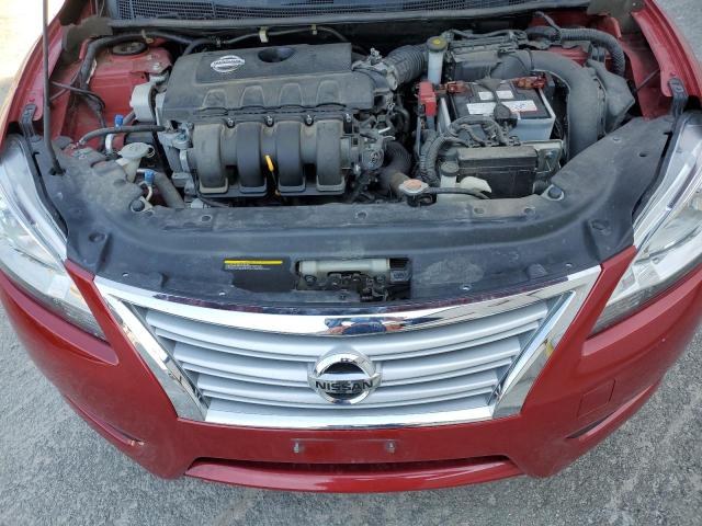 3N1AB7AP4DL781829 - 2013 NISSAN SENTRA S RED photo 11