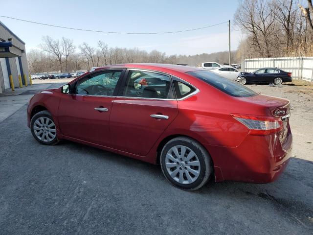 3N1AB7AP4DL781829 - 2013 NISSAN SENTRA S RED photo 2