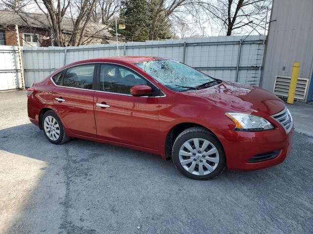 3N1AB7AP4DL781829 - 2013 NISSAN SENTRA S RED photo 4