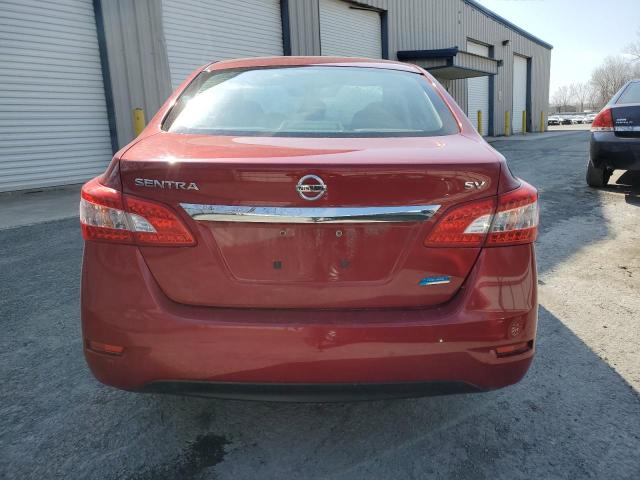 3N1AB7AP4DL781829 - 2013 NISSAN SENTRA S RED photo 6