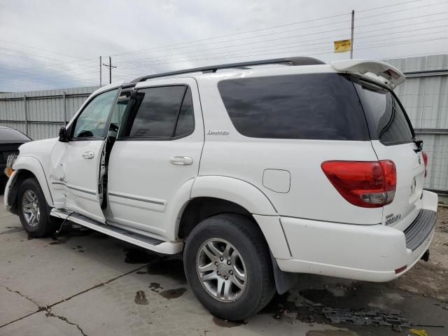 5TDBT48A36S271175 - 2006 TOYOTA SEQUOIA LIMITED WHITE photo 2