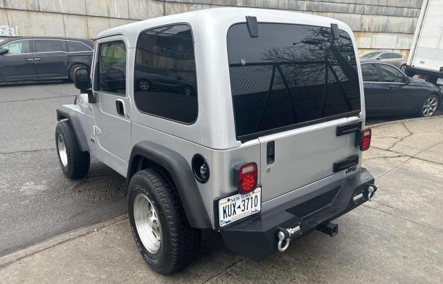 1J4F449S36P762145 - 2006 JEEP WRANGLER / SPORT SILVER photo 3