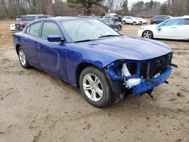 2C3CDXBG9LH211609 - 2020 DODGE CHARGER SXT BLUE photo 4