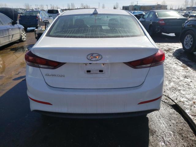 KMHD84LF8JU672797 - 2018 HYUNDAI ELANTRA SEL WHITE photo 6