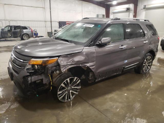 1FM5K8F89DGA21577 - 2013 FORD EXPLORER LIMITED GRAY photo 1