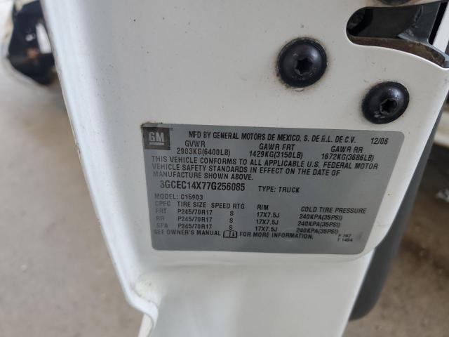 3GCEC14X77G256085 - 2007 CHEVROLET SILVERADO C1500 CLASSIC Ağ foto 12