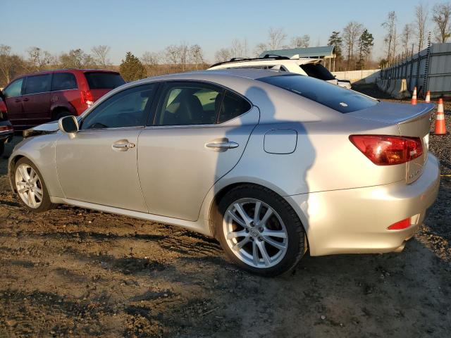 JTHBK262475026328 - 2007 LEXUS IS 250 SILVER photo 2