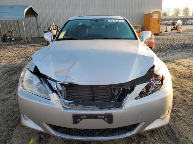 JTHBK262475026328 - 2007 LEXUS IS 250 SILVER photo 5