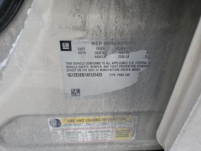 1G1ZE5EB7AF226429 - 2010 CHEVROLET MALIBU LTZ TAN photo 12