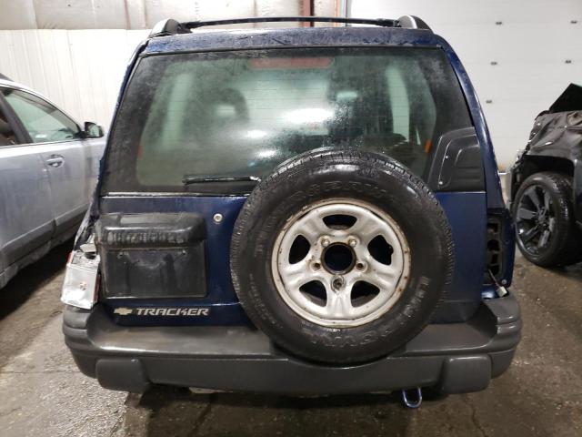 2CNBJ13C026917124 - 2002 CHEVROLET TRACKER BLUE photo 6