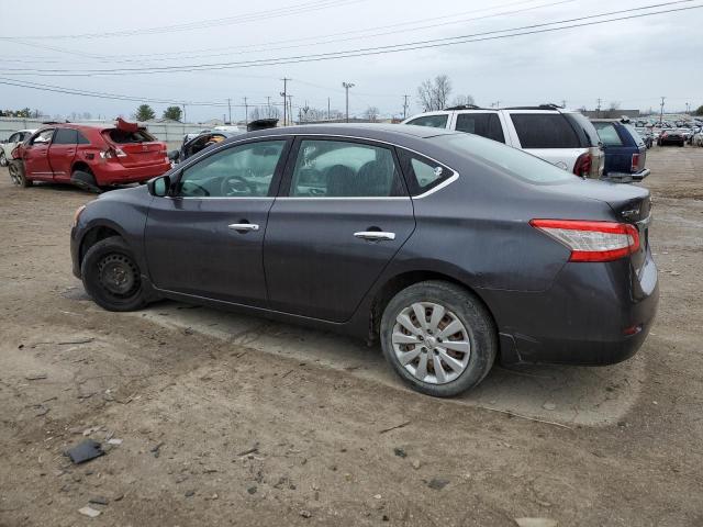 3N1AB7AP9EL682506 - 2014 NISSAN SENTRA S GRAY photo 2