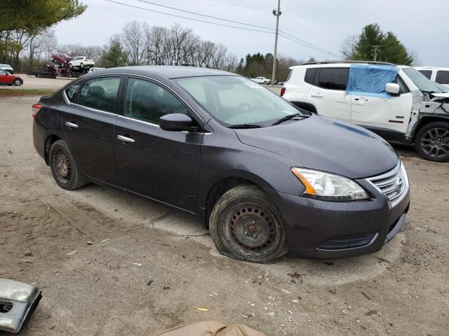 3N1AB7AP9EL682506 - 2014 NISSAN SENTRA S GRAY photo 4