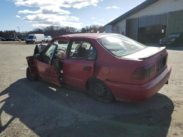 1HGEJ657XWL017019 - 1998 HONDA CIVIC LX RED photo 2